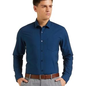Men's Solid Cotton Rich Formal Shirt | Plain | Full Sleeve-Regular Fit (Available in Plus Size)